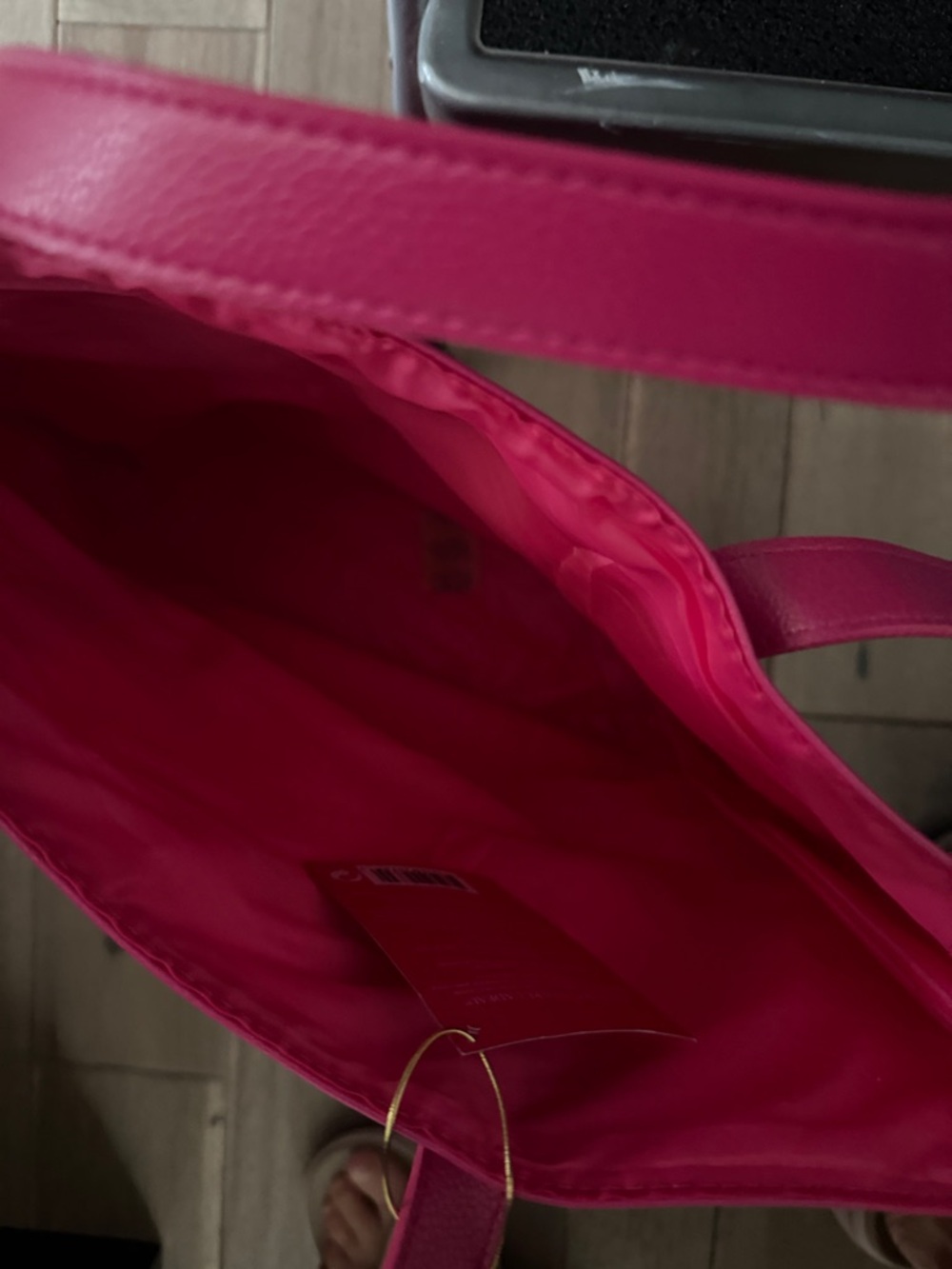 Juicy Couture Vibrant Pink Studded Tote - Picture 4 of 4